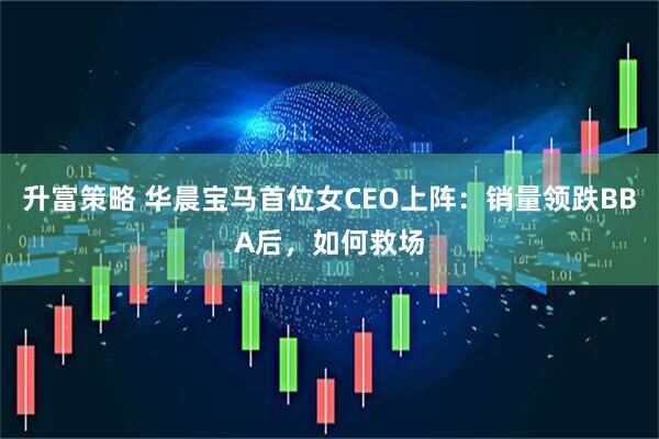 升富策略 华晨宝马首位女CEO上阵：销量领跌BBA后，如何救场