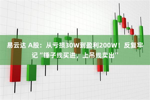 易云达 A股：从亏损30W到盈利200W！反复牢记“锤子线买进，上吊线卖出”